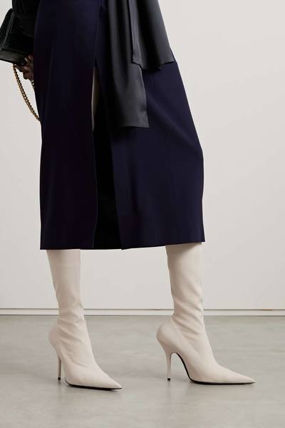 BALENCIAGA Knife stretch-knit over-the-knee boots outlook