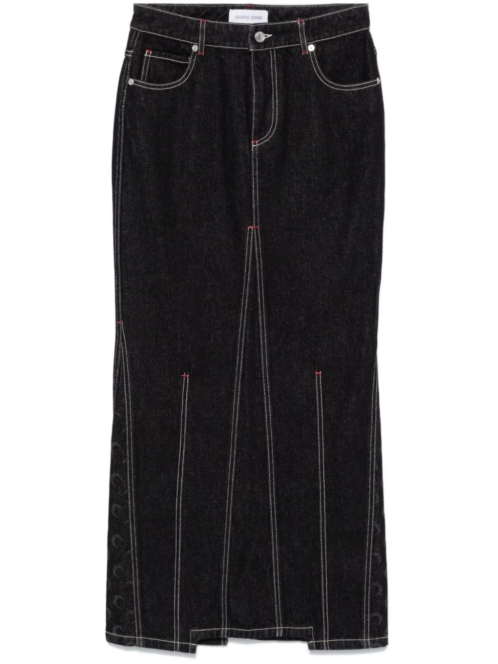 Moon denim long skirt - 1