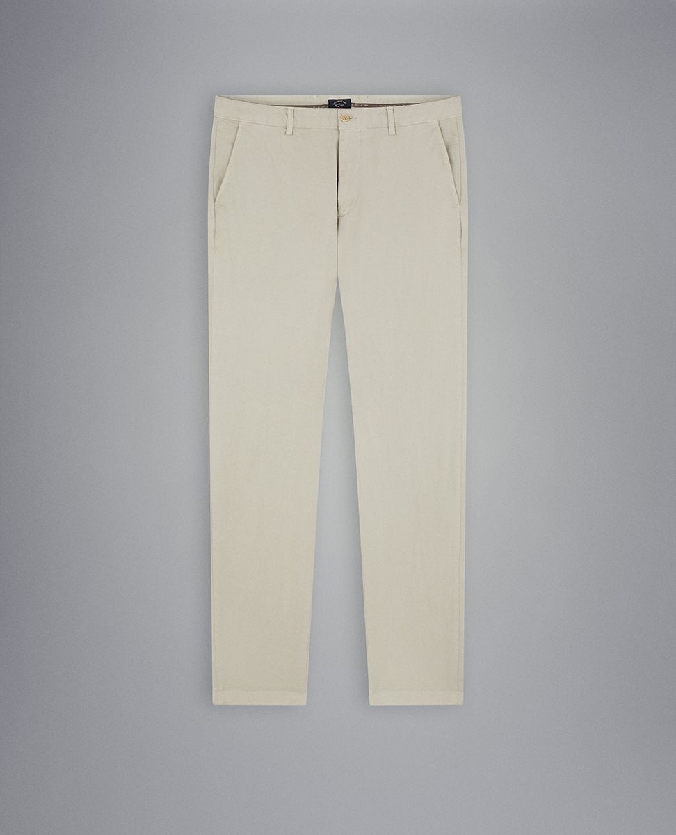 Stretch organic cotton trousers - 1