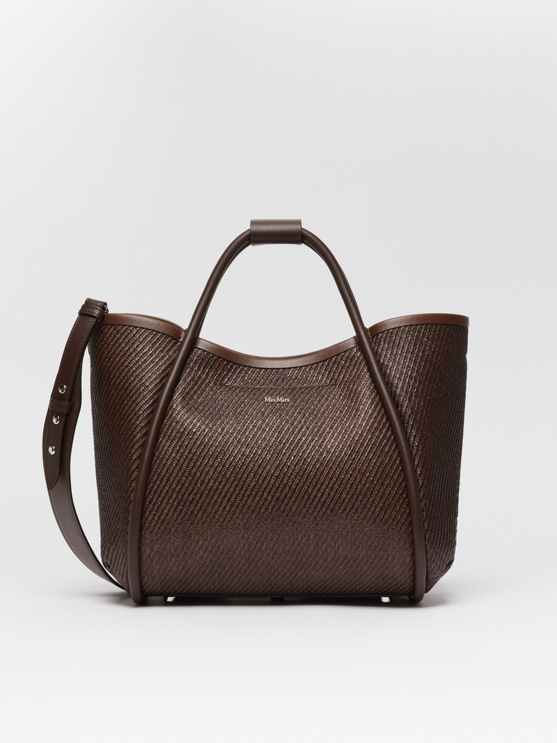 SUMMERMARINES Small raffia-look fabric Marine bag 1