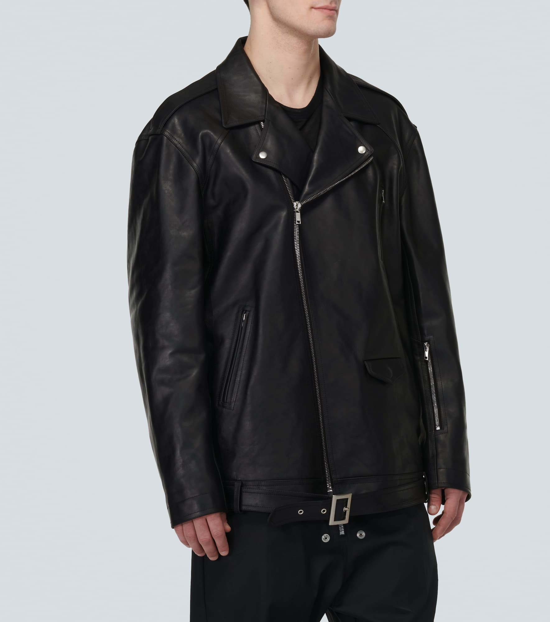 Rick Owens Jumbo Luke Stooges leather jacket | mytheresa