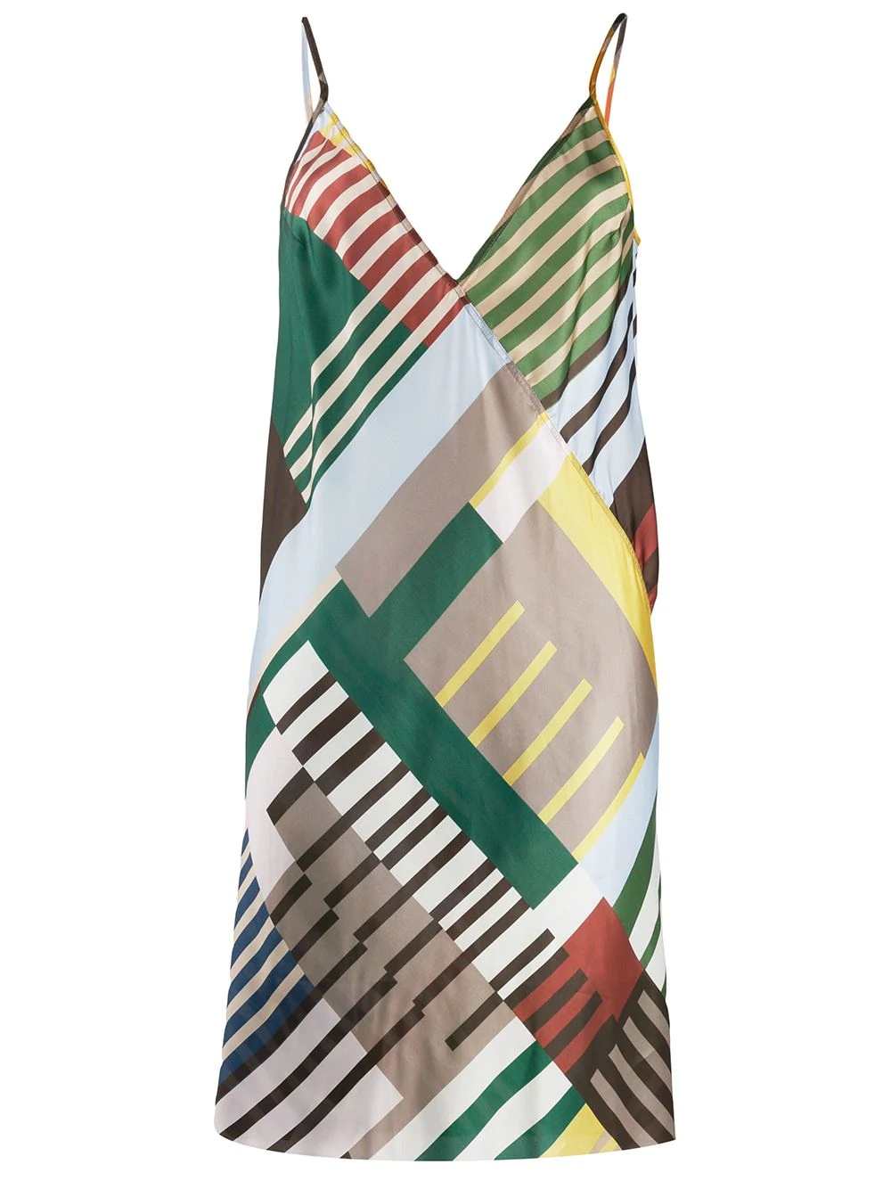 Uxmal print slip dress - 1