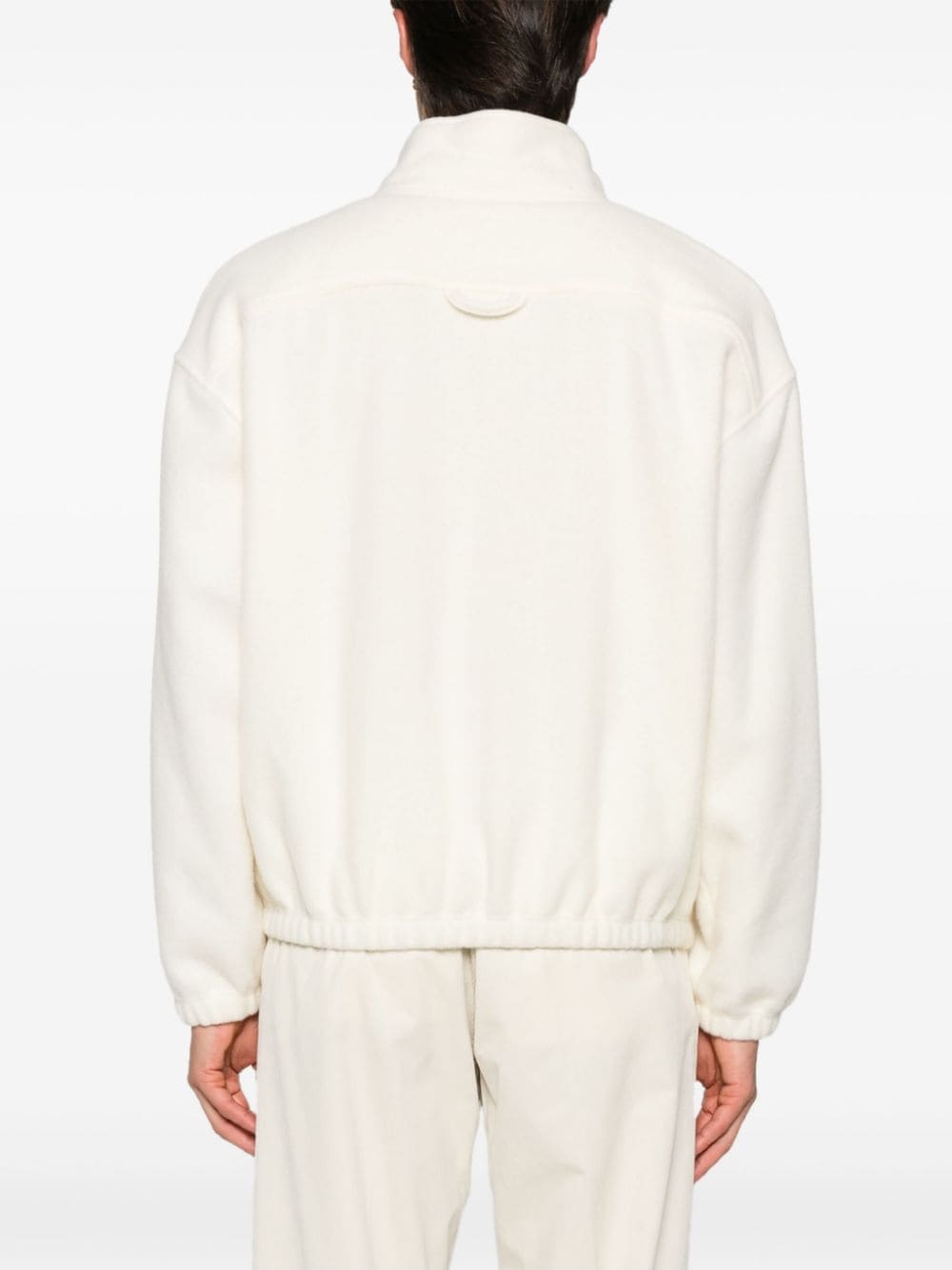 high-neck fleece sweatshirt - 4