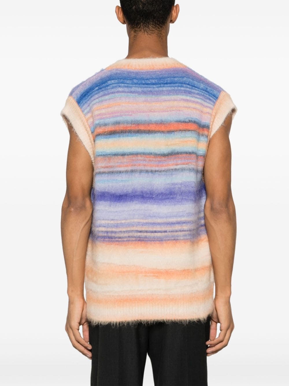 V-neck striped vest - 4