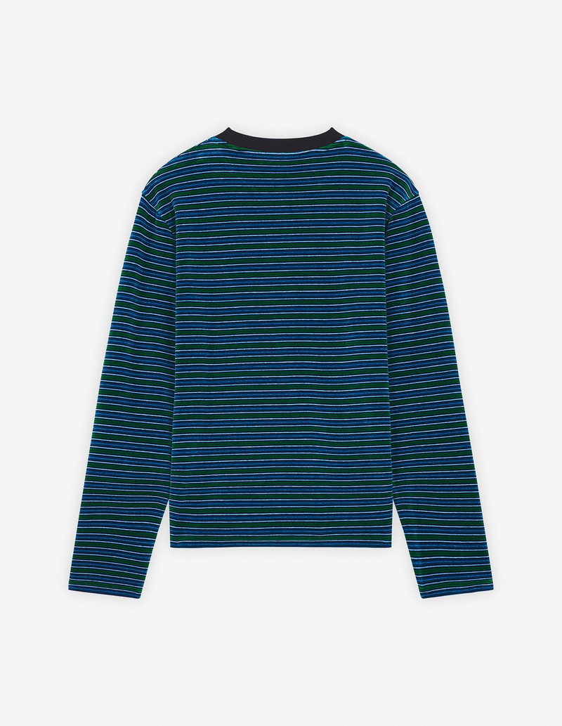 STRIPED VELVET LONG SLEEVES TEE-SHIRT 6
