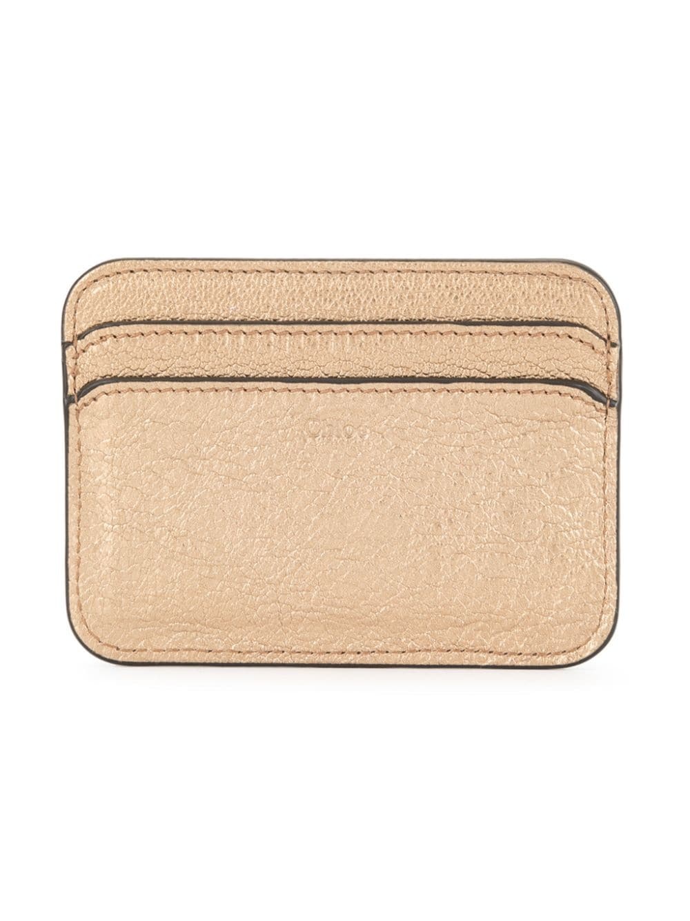 gold logo card holder - 2