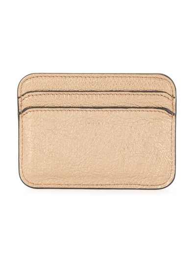 Chloé gold logo card holder outlook