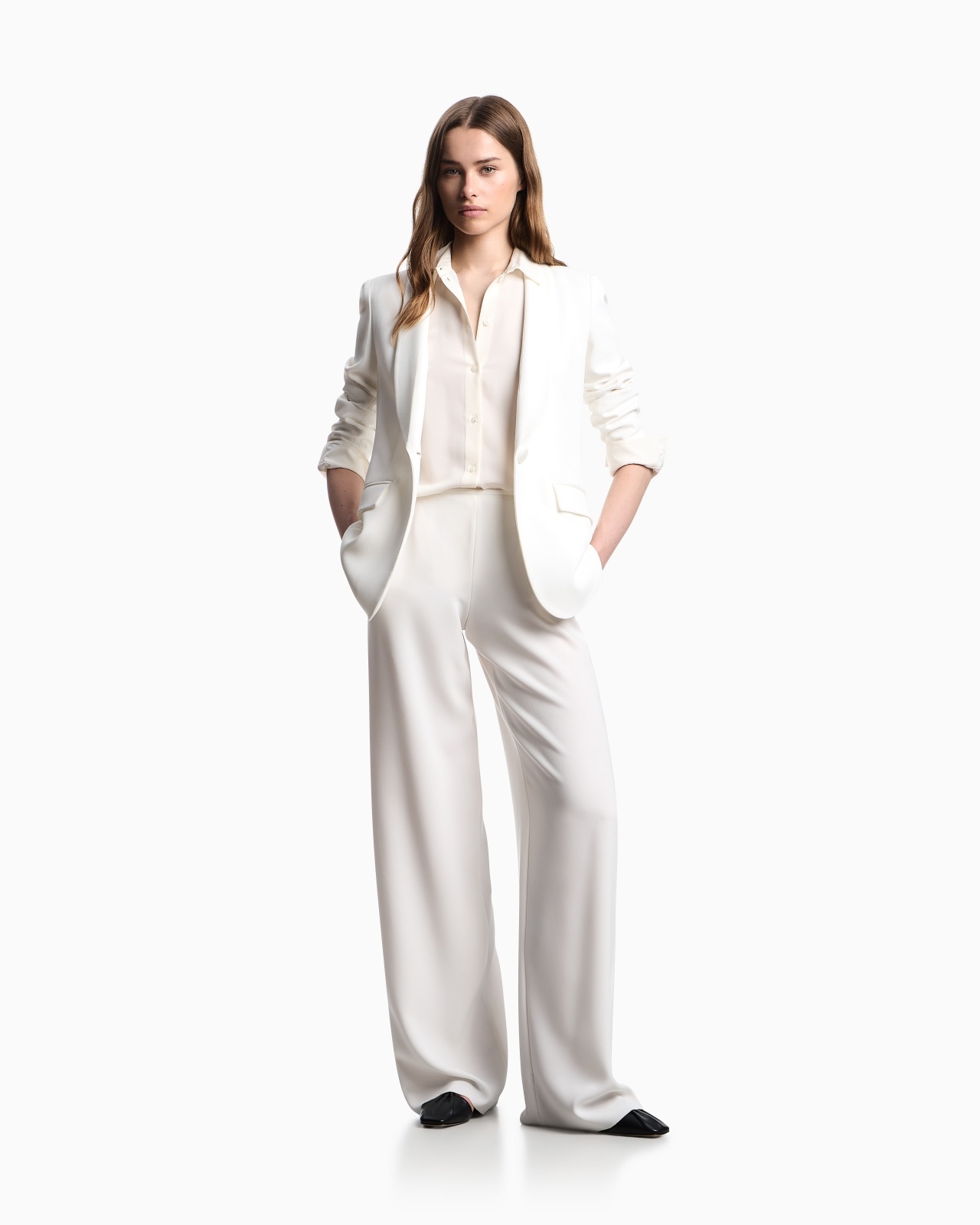 ICON TRIACETATE PALAZZO TROUSERS - 2