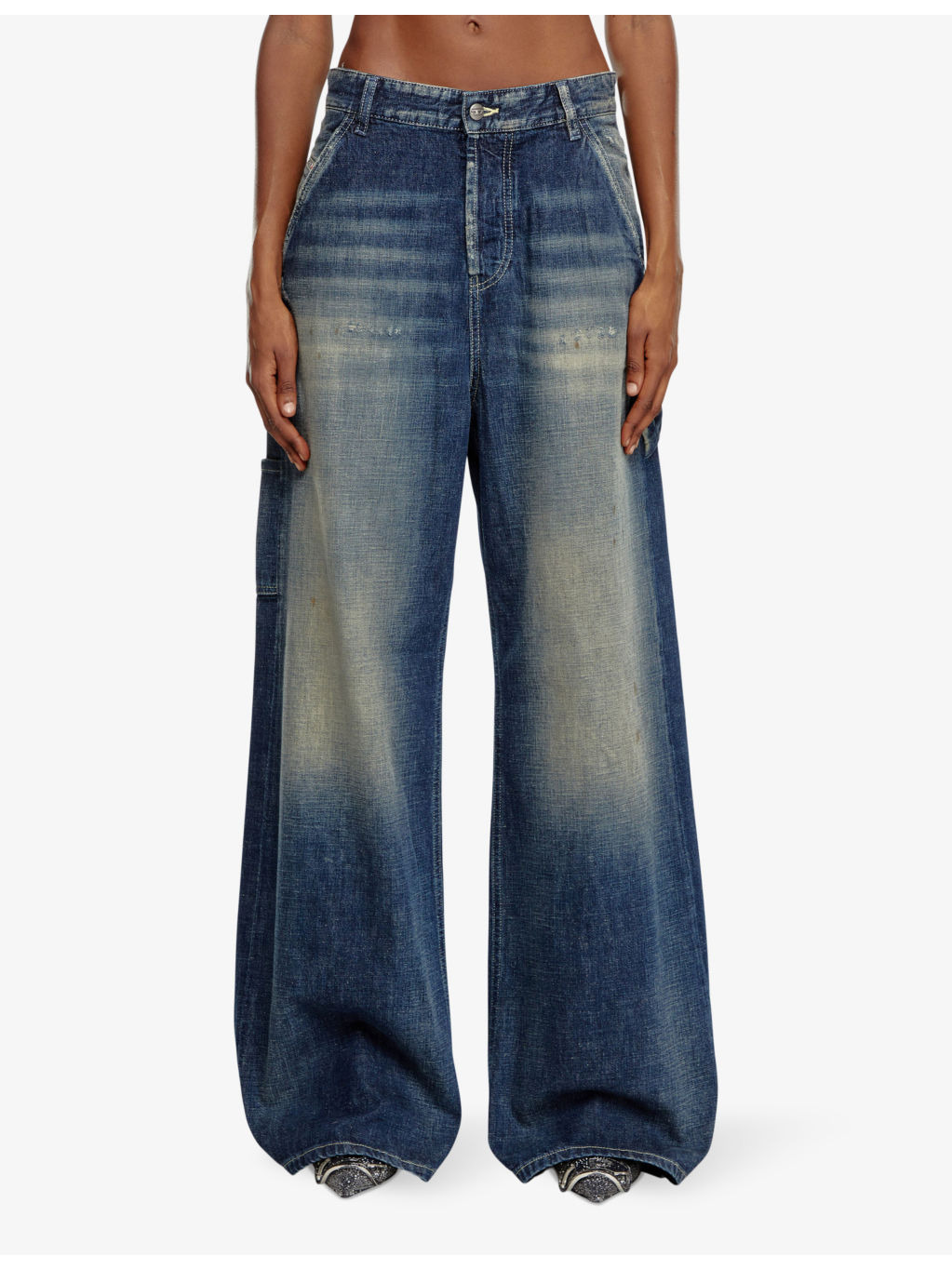 D-Sire Work wide-leg mid-rise jeans - 3