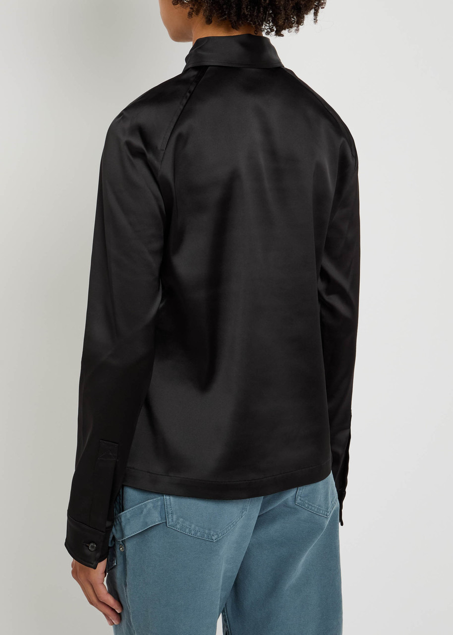 JW Anderson Stretch-satin Polo top - 3