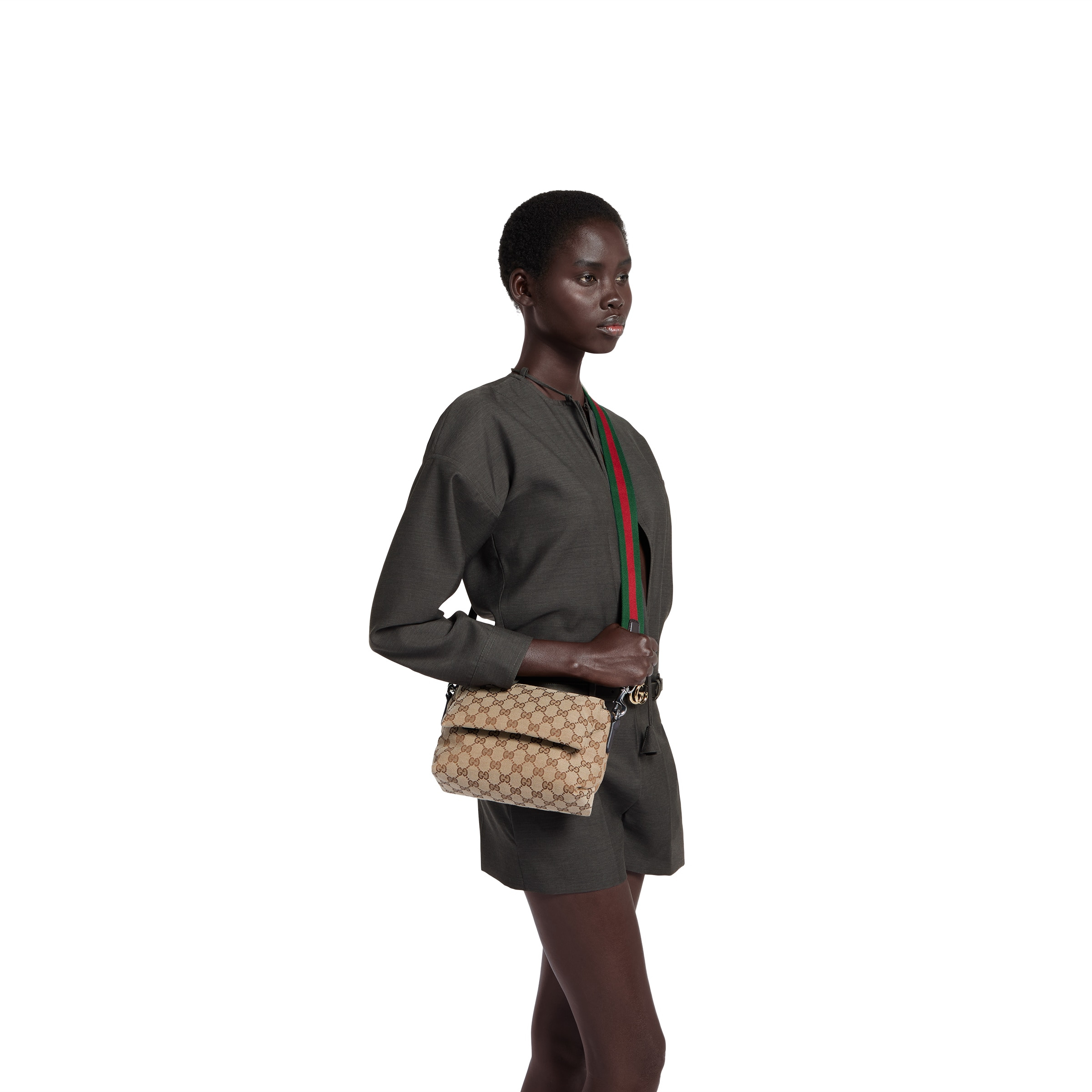 Small GG crossbody bag with Web - 6