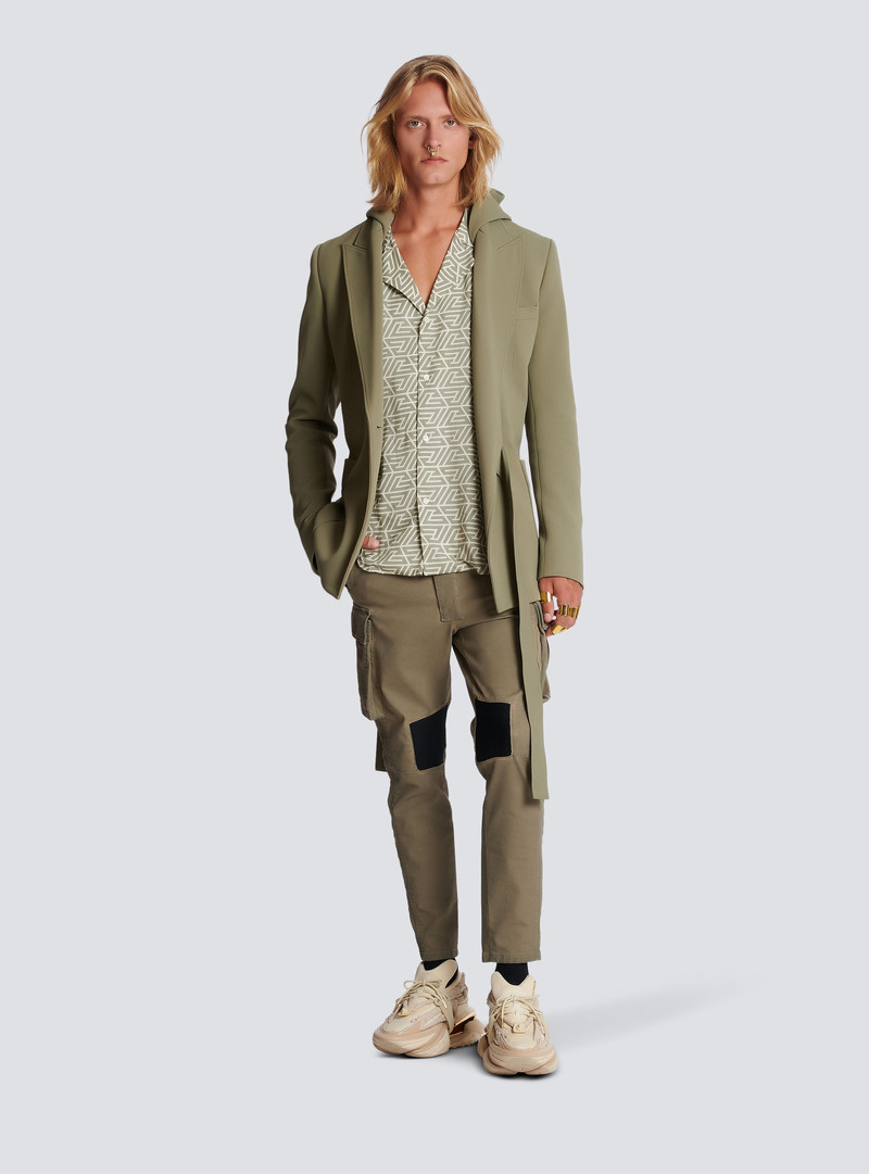 Balmain Shirt with printed pyramid monogram outlook