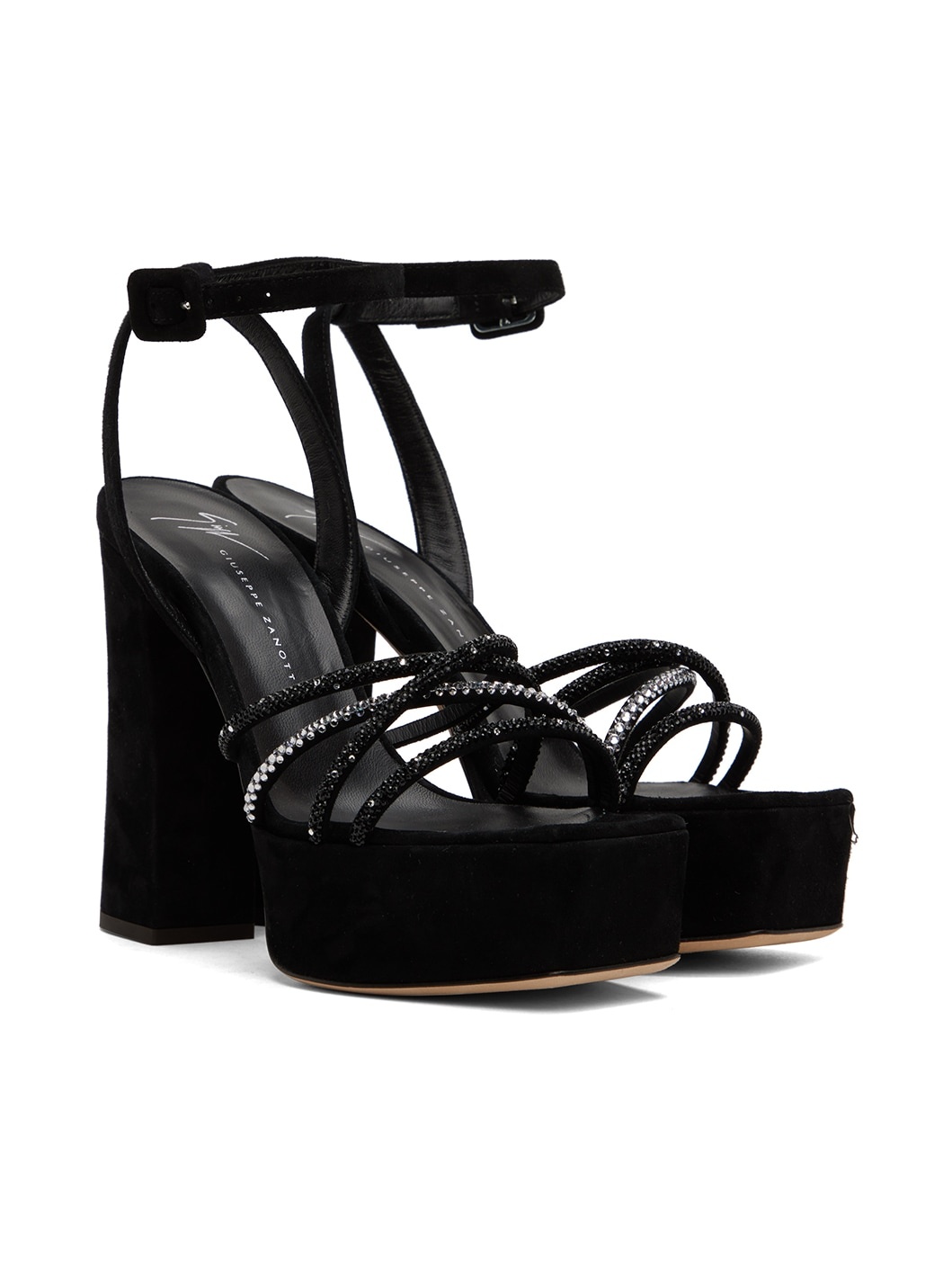 Black Blasvegas 120mm Heeled Sandals - 4