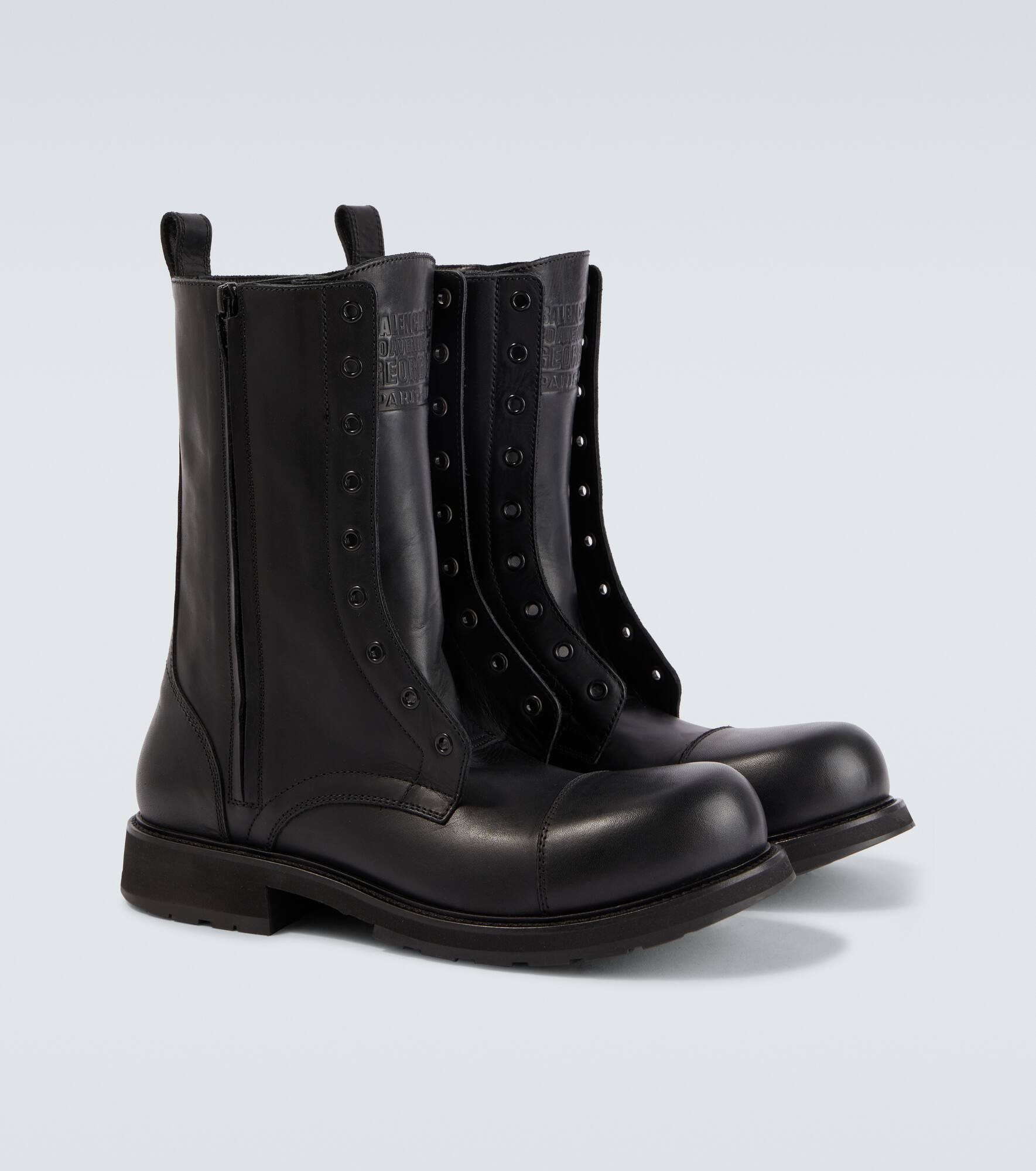 Truck leather combat boots - 5