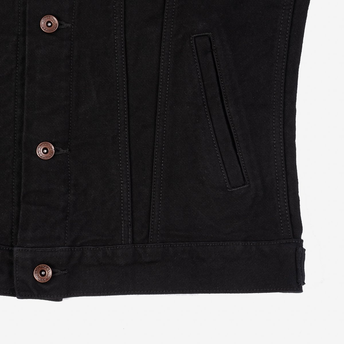 12oz Moleskin Modified Type III Jacket - Black - 12