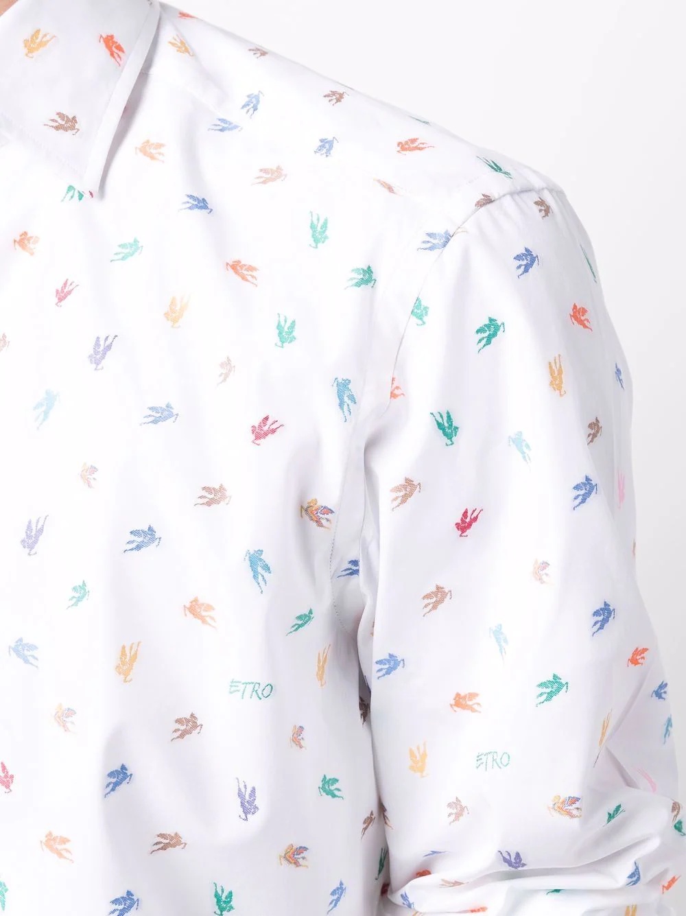 Pegaso-print long-sleeve shirt - 5