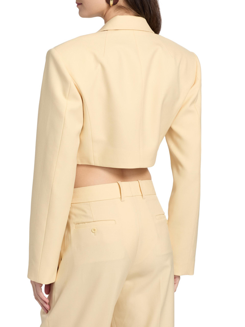 Women's Florina Wool-Blend Blazer Bodysuit - Banana 5