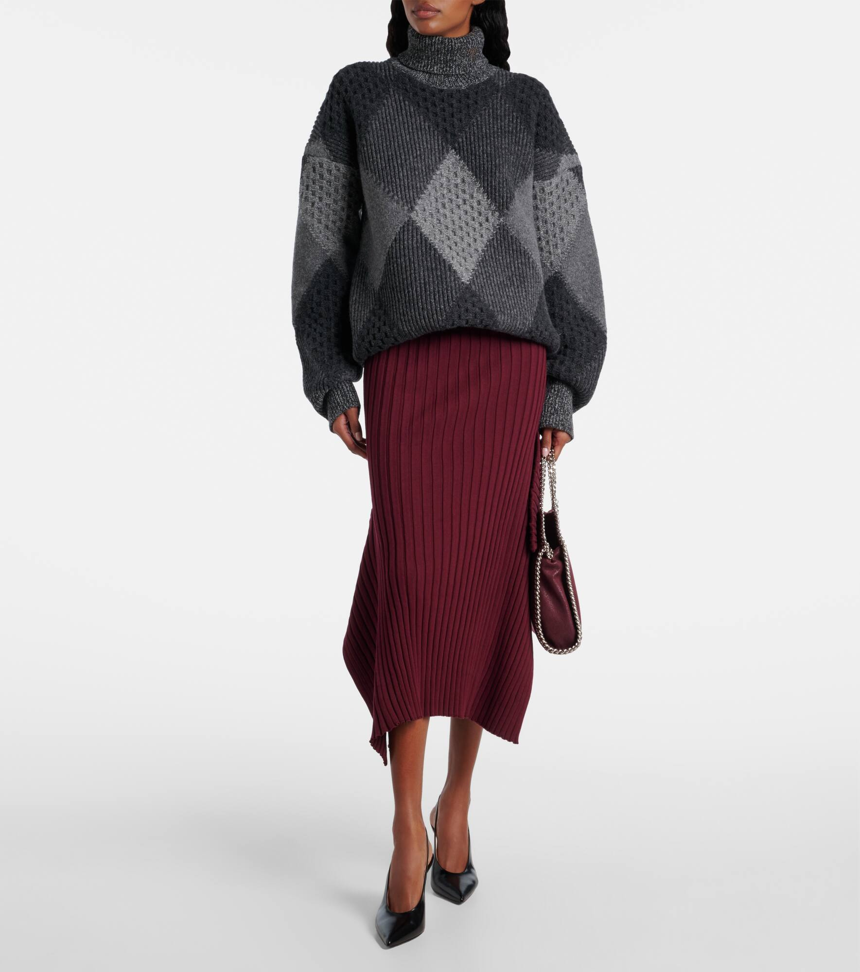 Virgin wool turtleneck sweater - 2