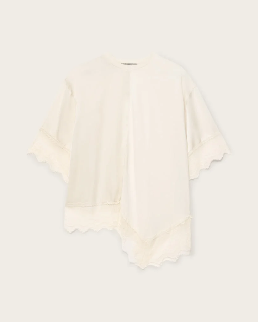 LENNY SHORT SLEEVE LACE T-SHIRT - 1