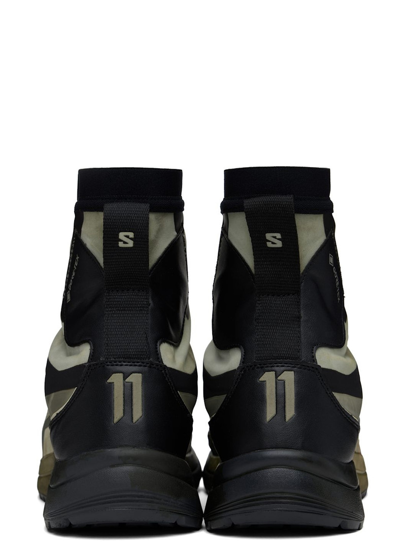 11 by Boris Bidjan Saberi Black & Green Salomon Edition Bamba 2 High GTX V2 Sneakers outlook