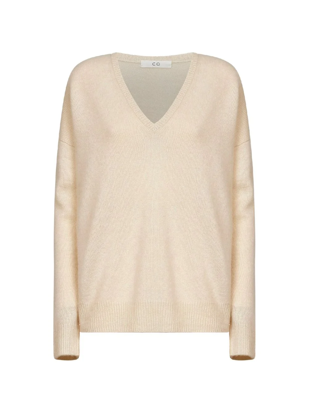 V-neck cashmere sweater - 1