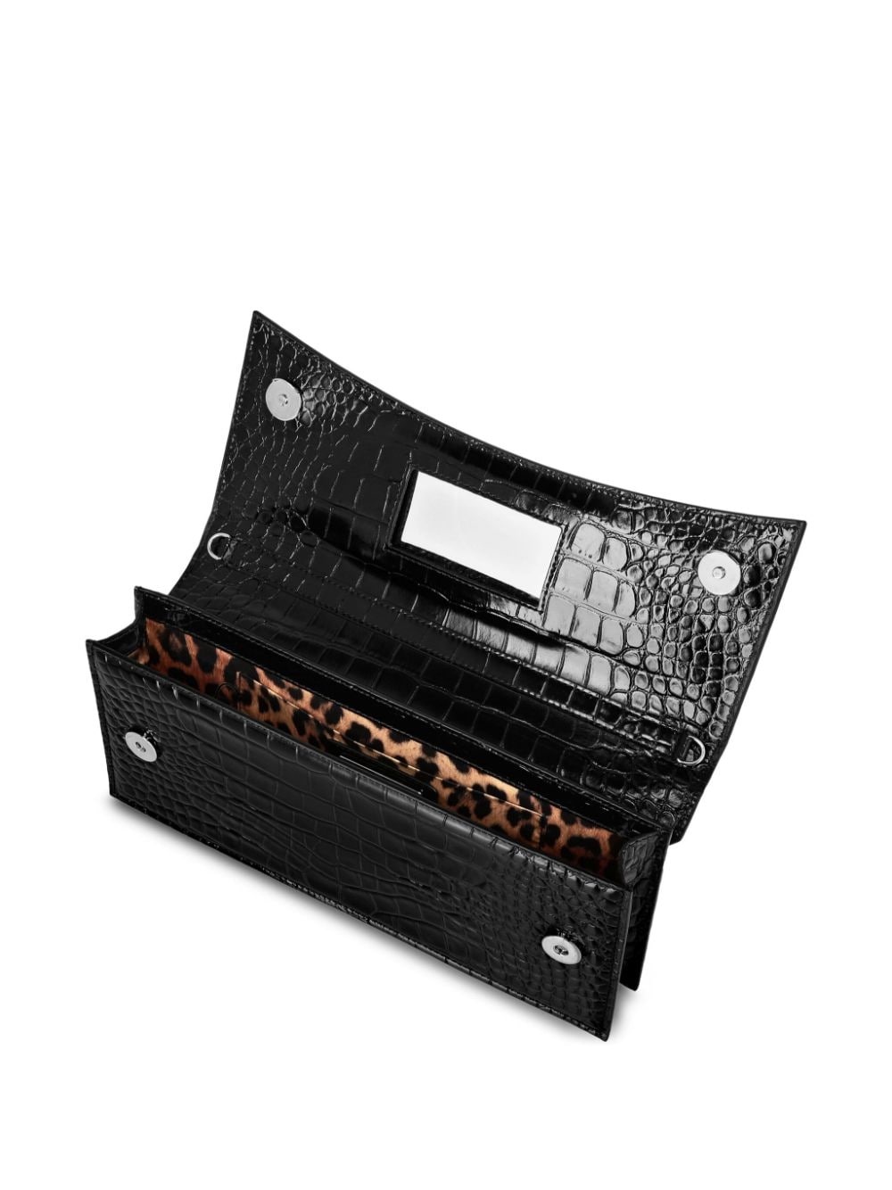 Gothic Plein croc-effect clutch bag - 3