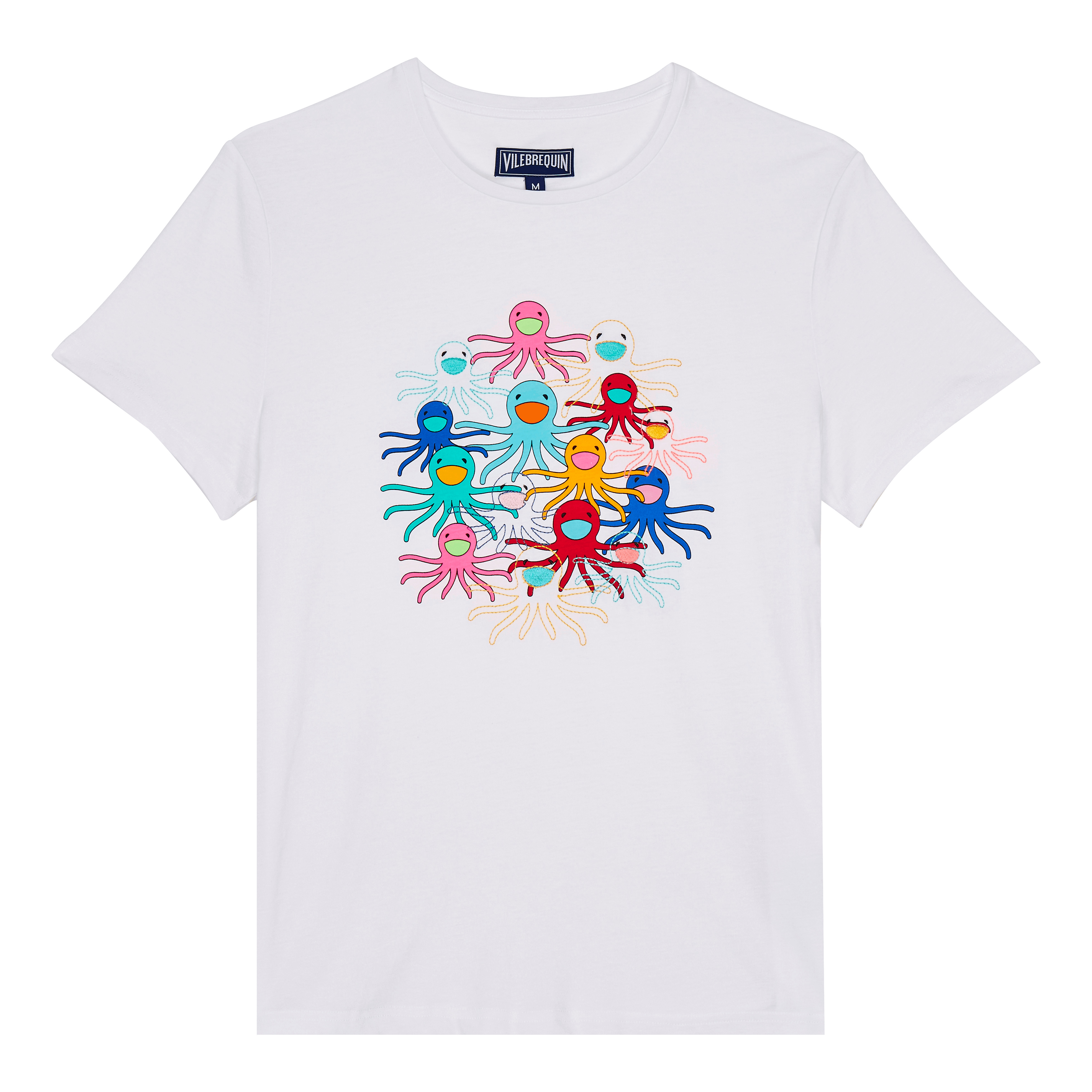 Men Cotton T-Shirt Multicolore Medusa - 1