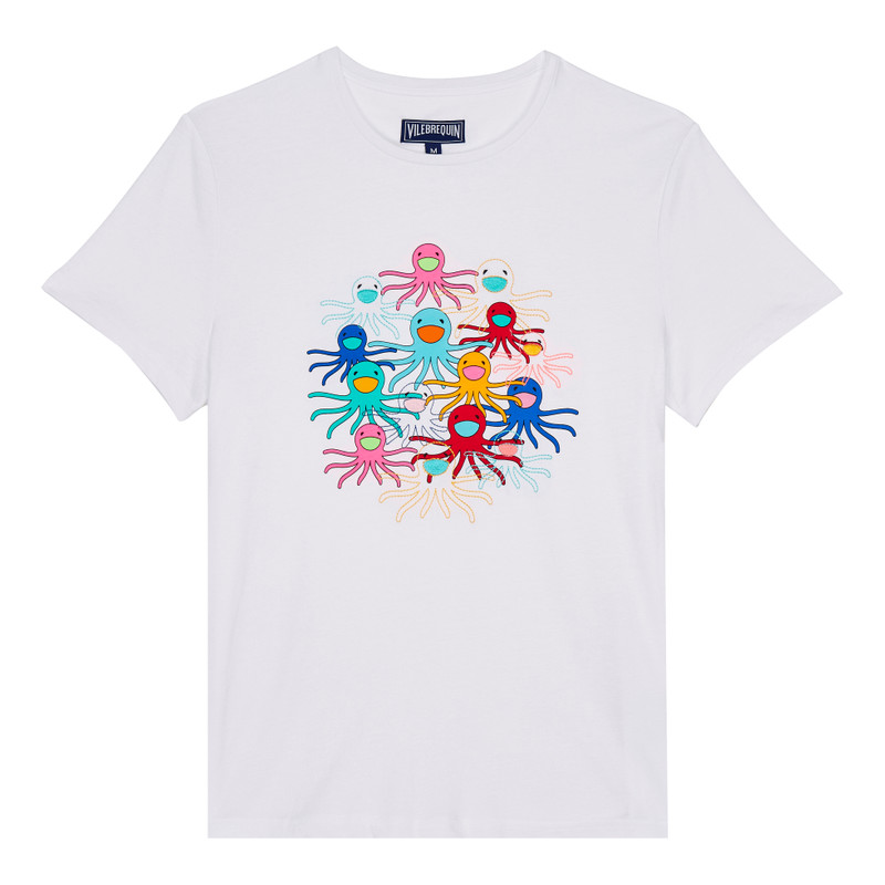 Men Cotton T-Shirt Multicolore Medusa 1