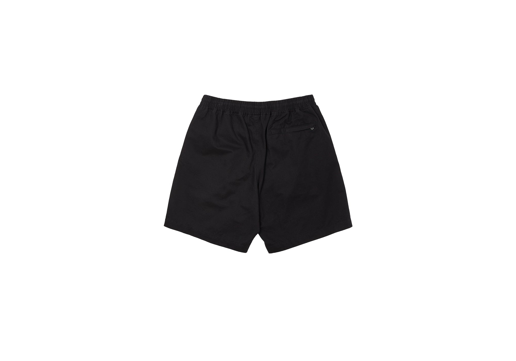 BASICALLY A WASHED COTTON SHORT BLACK - 2