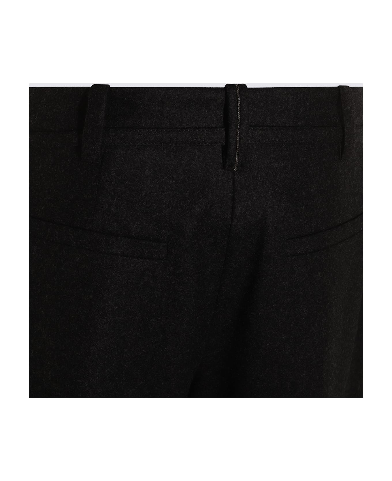 Black Wool Pants - 4