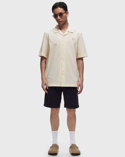 Fred Perry Woven Mesh Revere Collar Shirt outlook