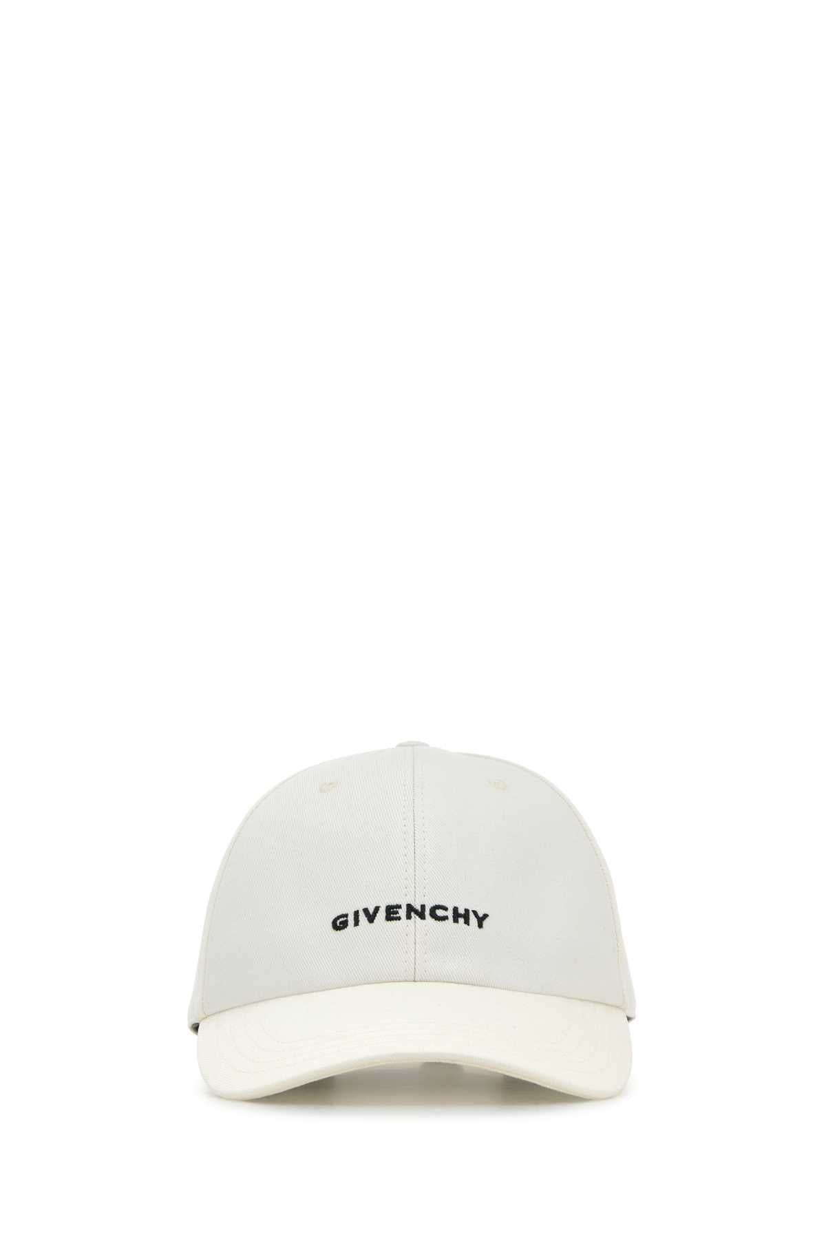 Givenchy Men White Cotton Blend Baseball Cap - 2
