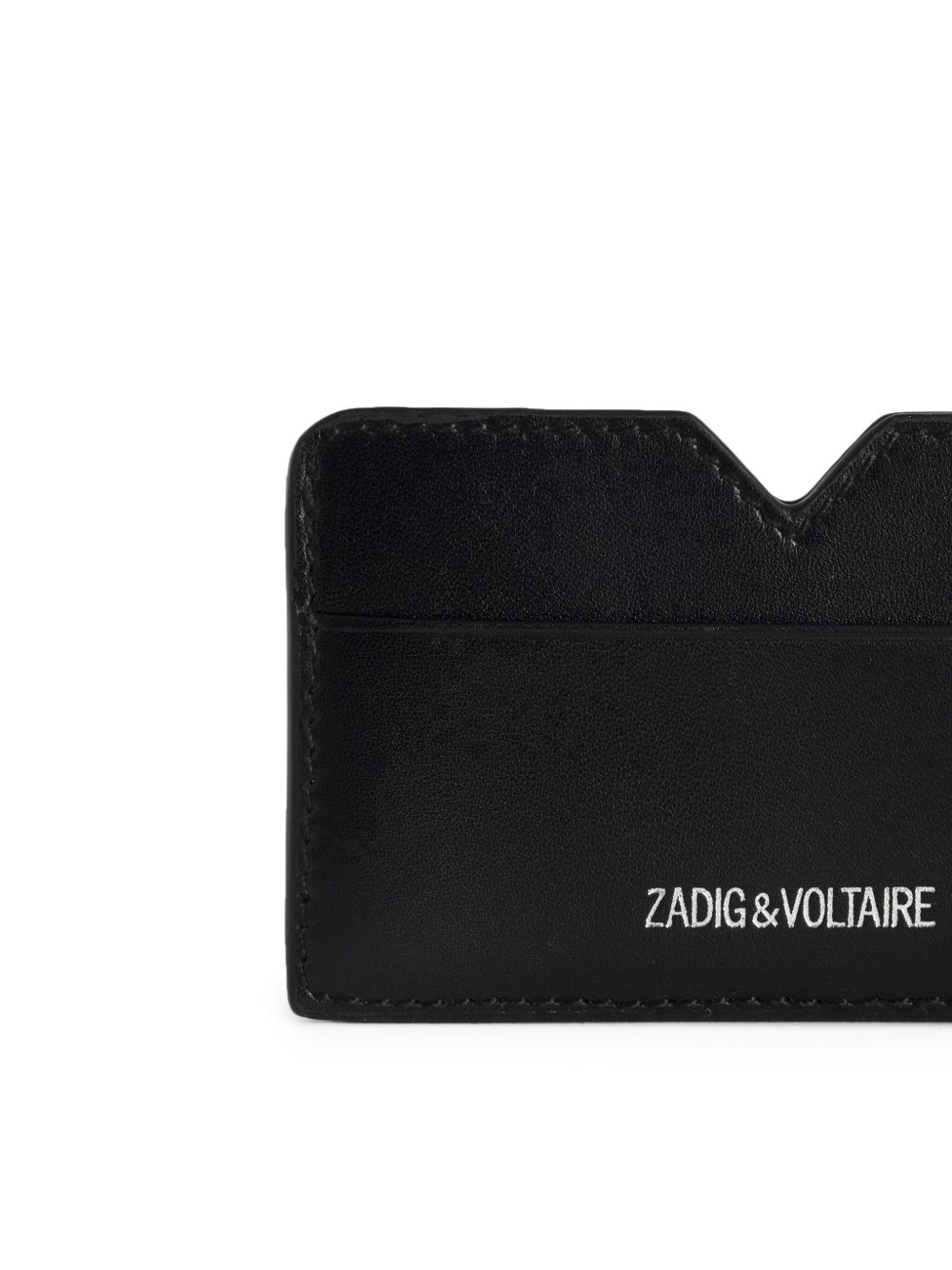logo-embroidered card holder - 3