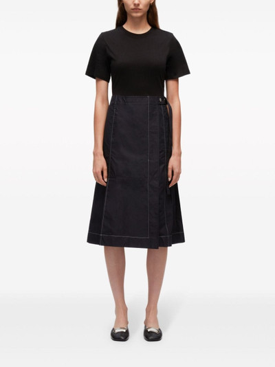 3.1 Phillip Lim wrap-skirt short-sleeve midi dress outlook