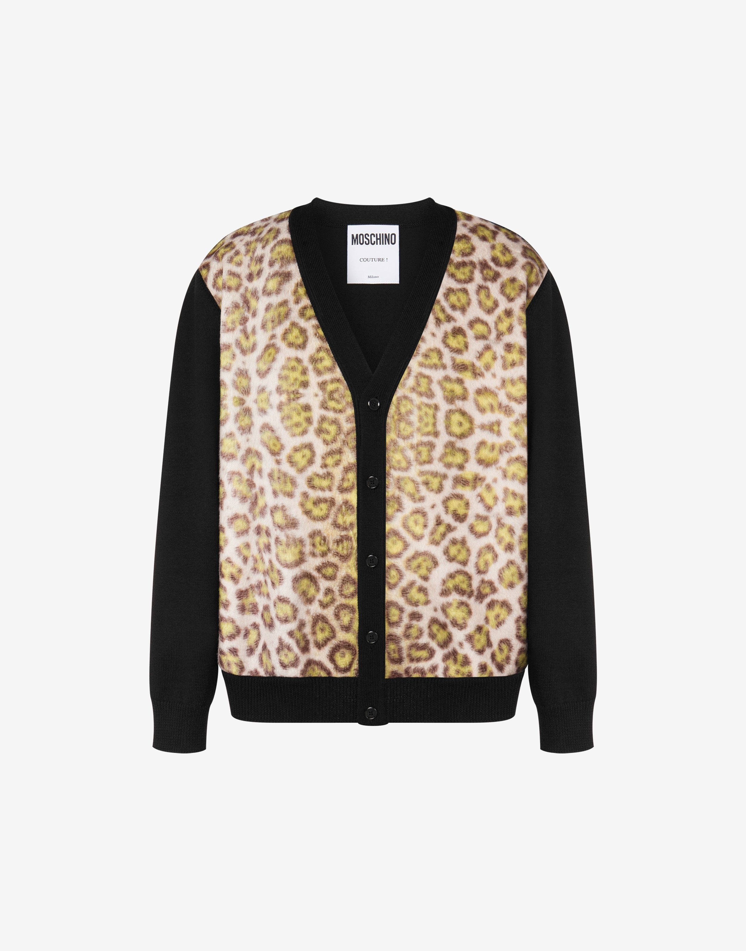 ANIMALIER WOOL CARDIGAN - 1