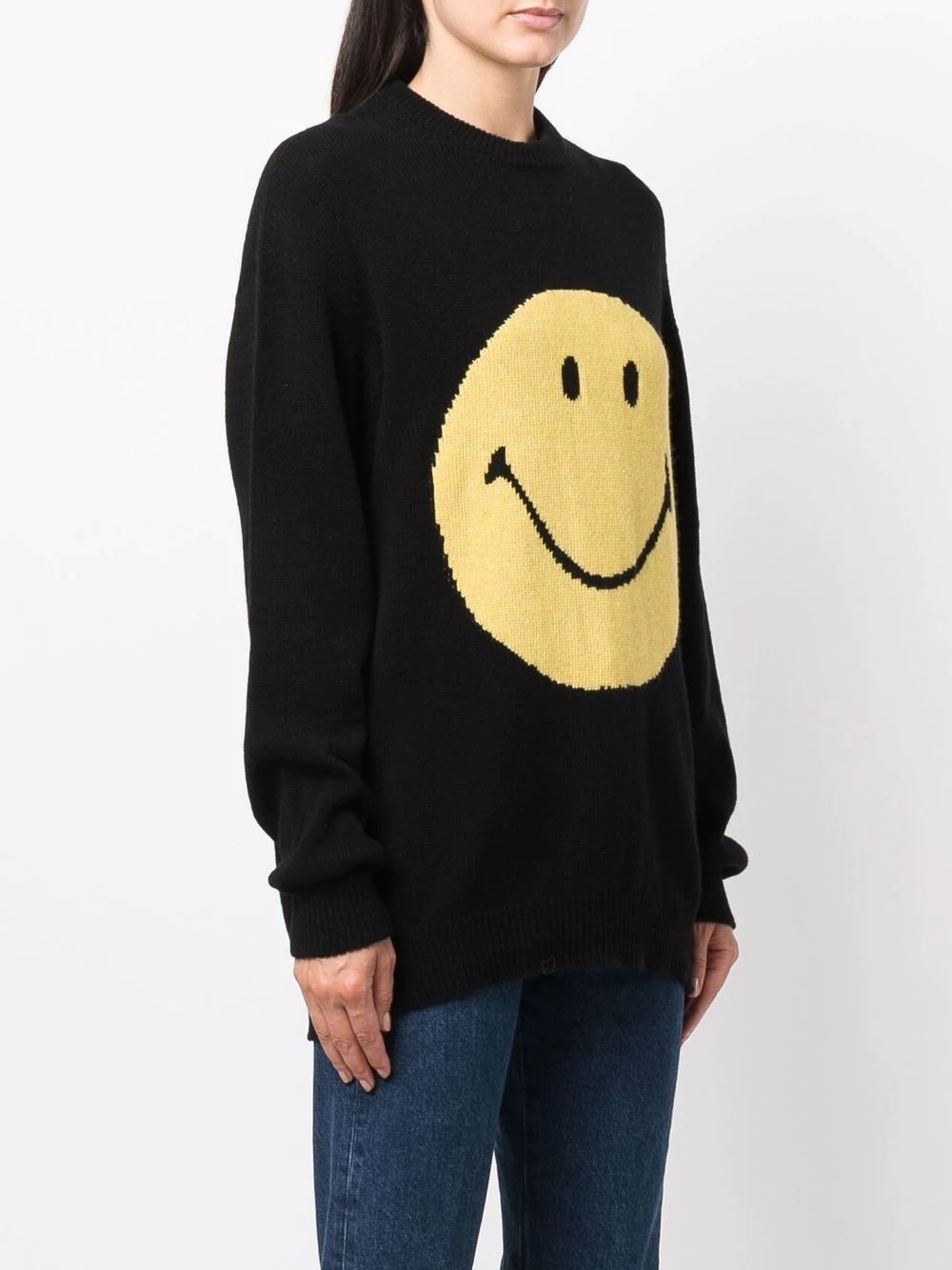 smiley knitted jumper - 3