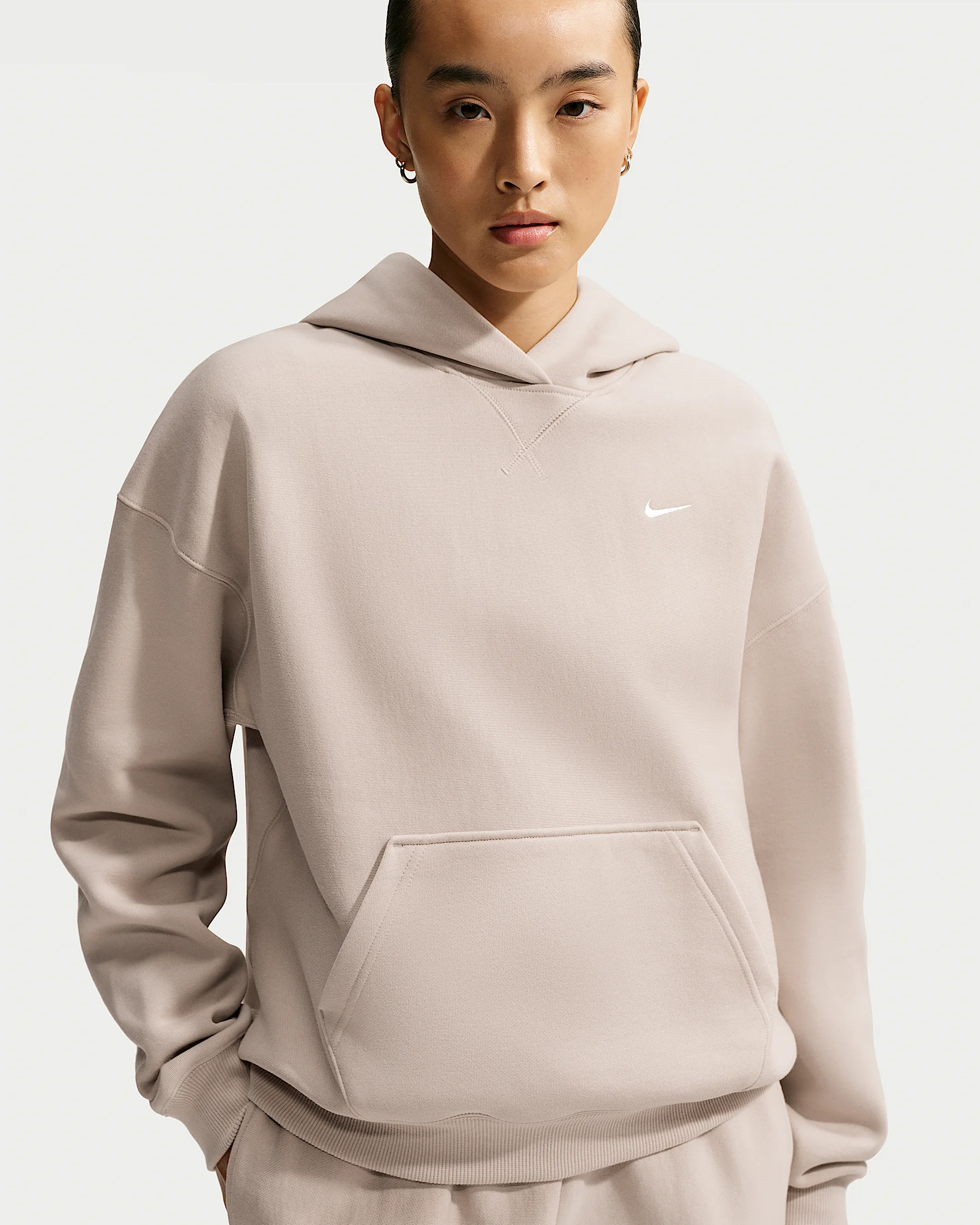 Nike Studio Fleece Heavyweight Women's Oversized Pullover Hoodie - 1