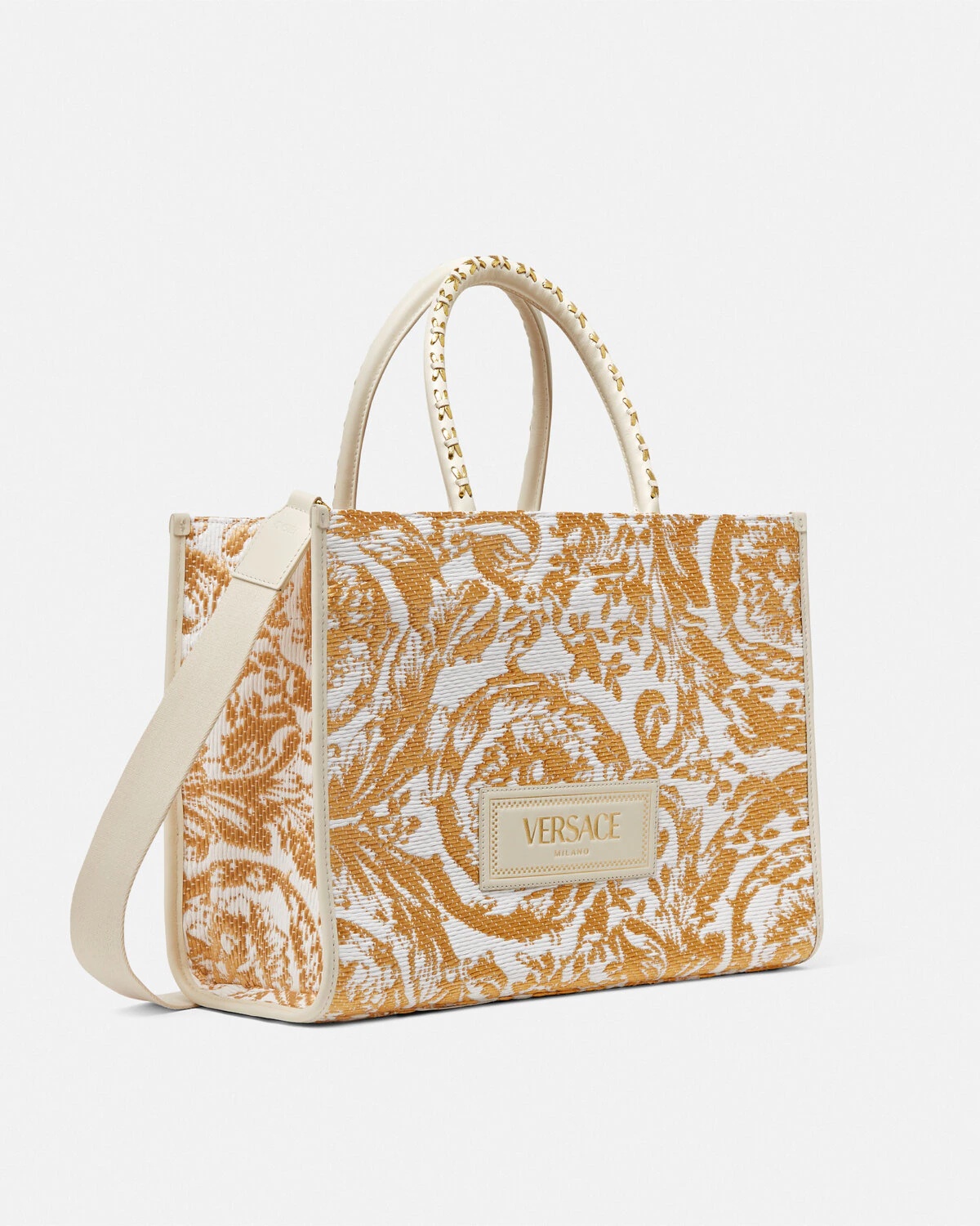 Barocco Athena Raffia Medium Tote Bag - 2