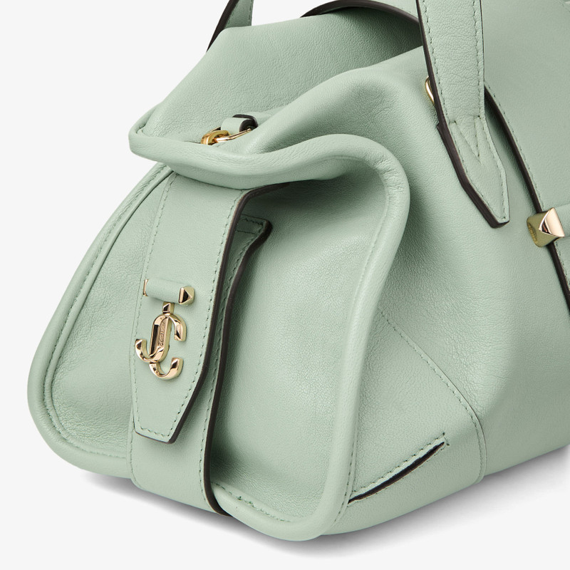 Bar Holdall Small Verde Biker Leather Holdall Bag 4