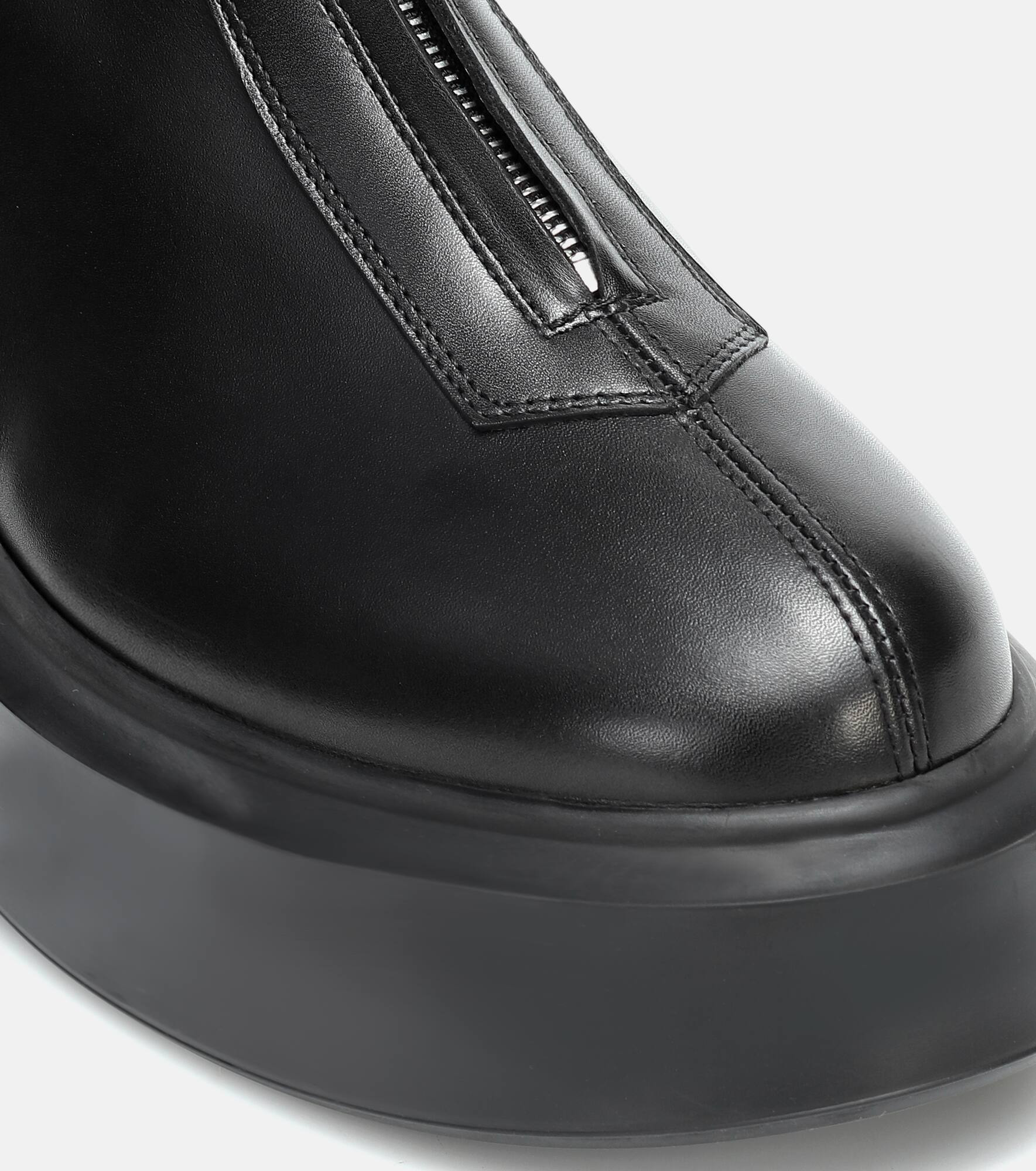Zipped 1 leather ankle boots - 6