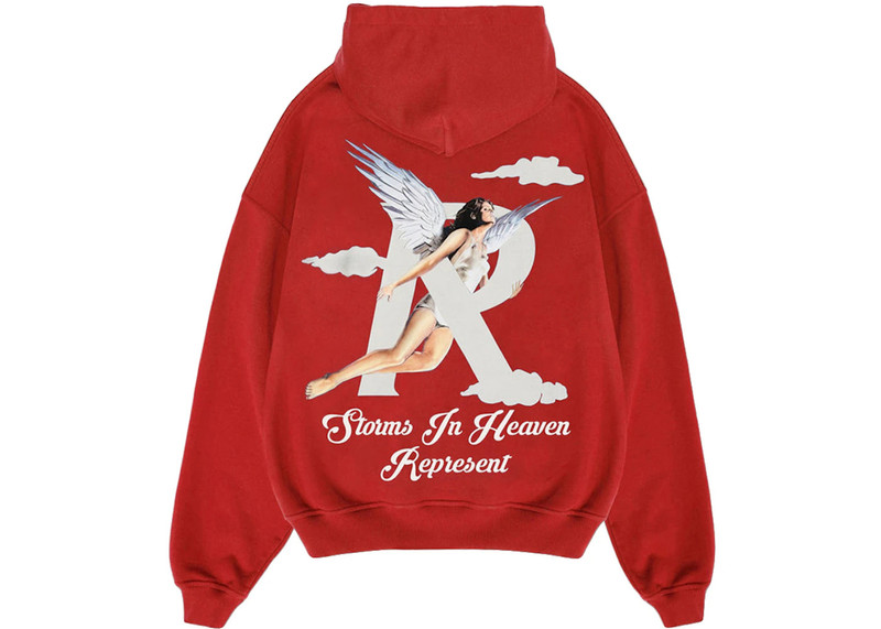 REPRESENT Represent Storms In Heaven Hoodie Burnt Red outlook
