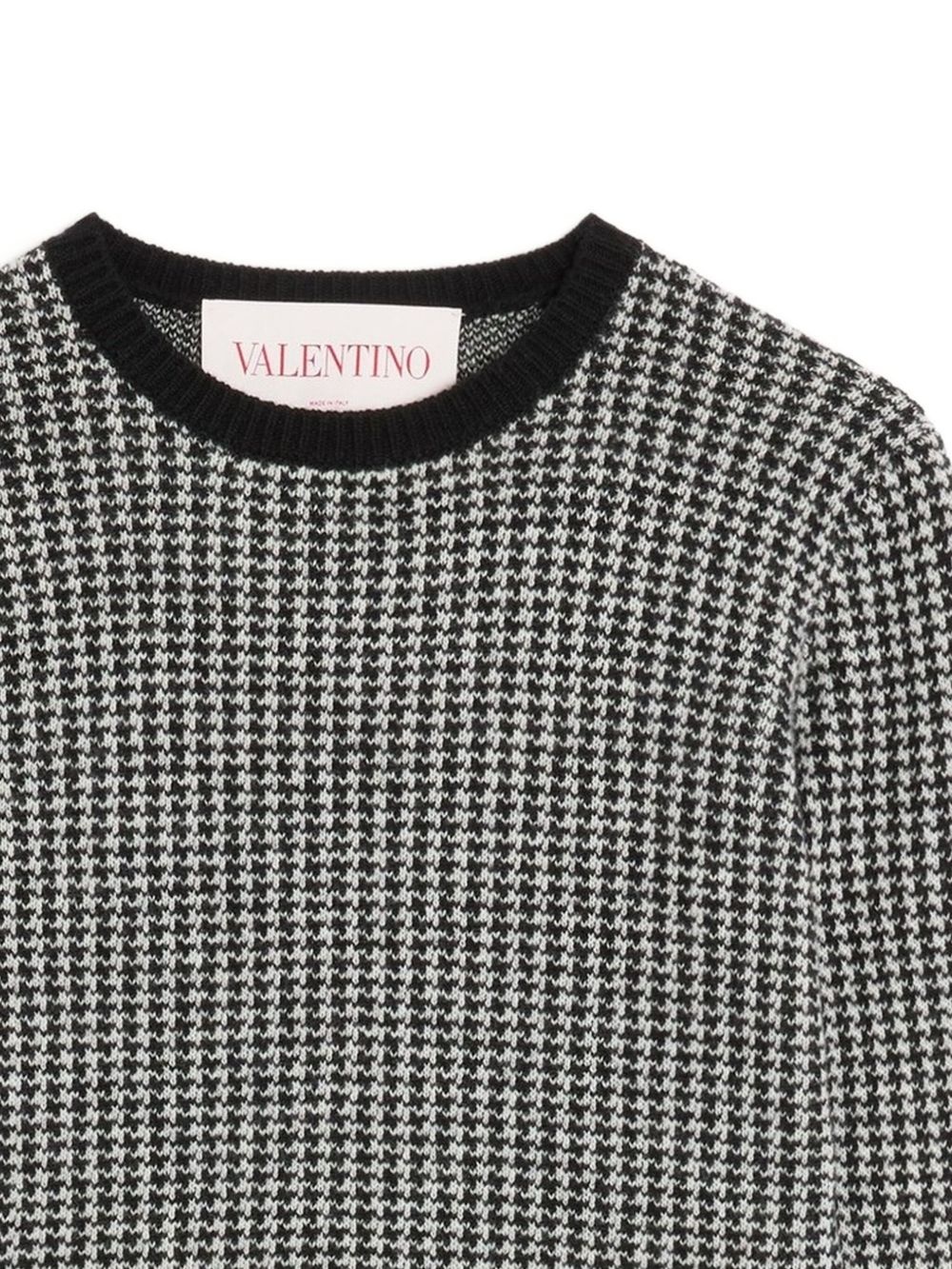 houndstooth-pattern sweater - 2