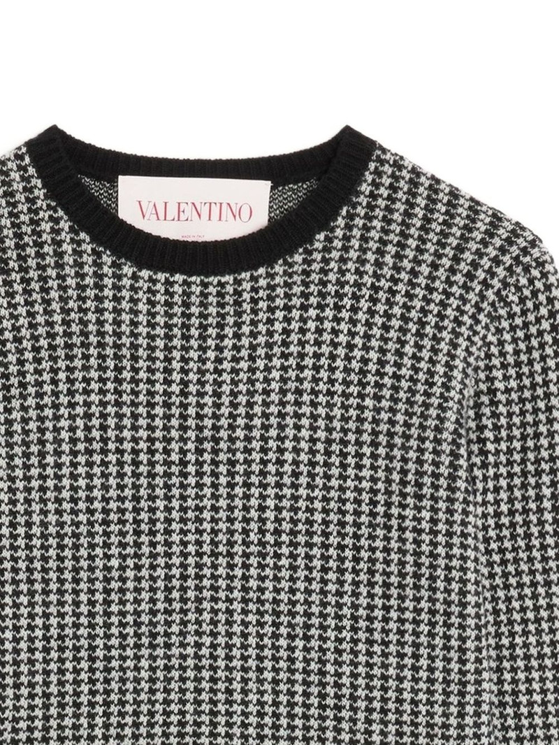 Valentino houndstooth-pattern sweater outlook