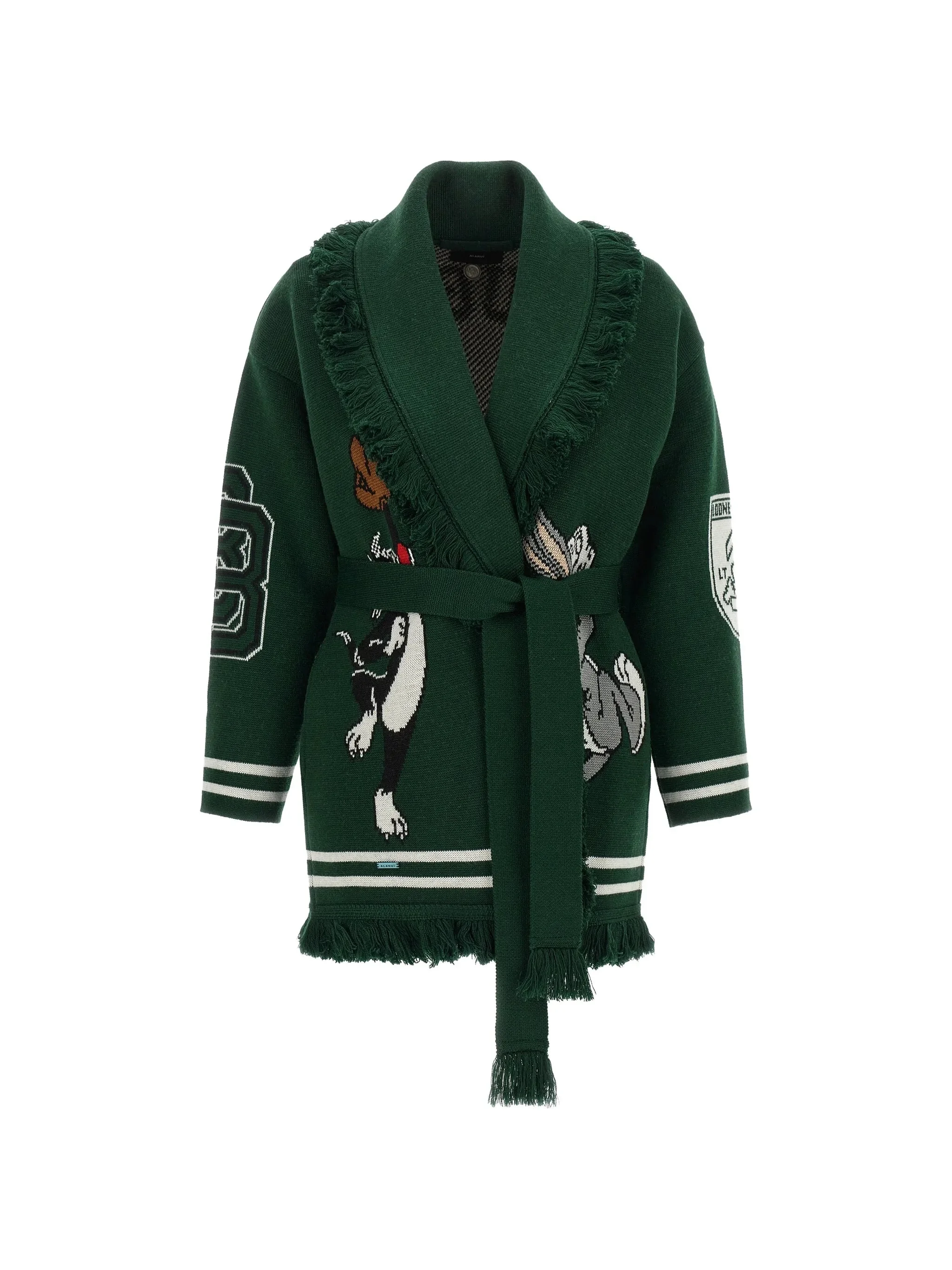 Alanui X Looney Tunes Sporty Bugs Bunny & Sylvester Jacquard-knit Cardigan - 1