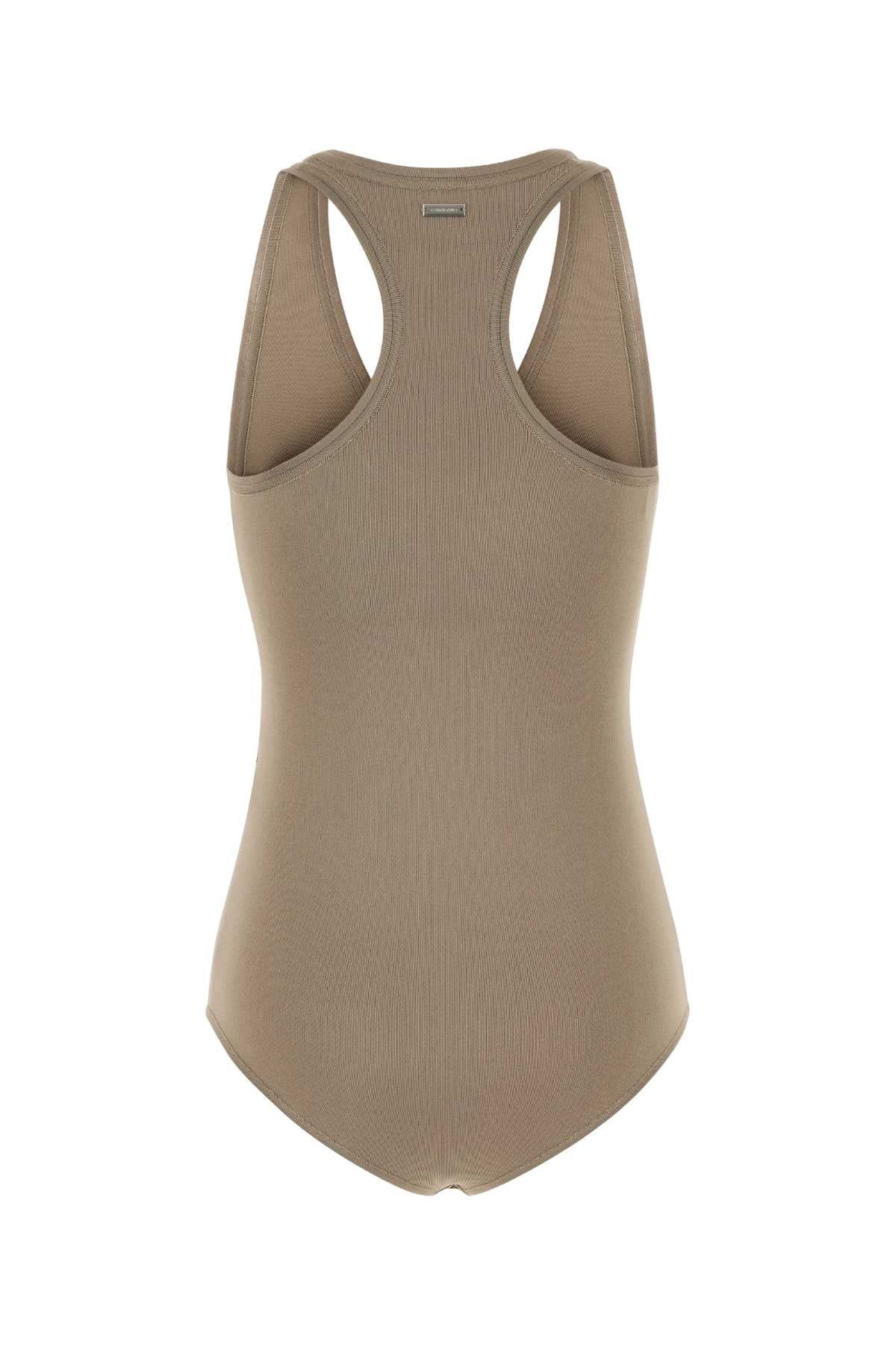 Salvatore Ferragamo Women Cappuccino Stretch Viscose Blend Bodysuit - 2