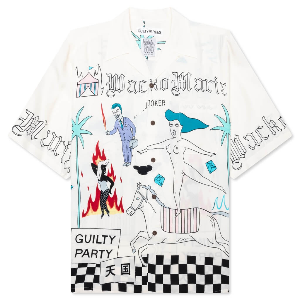 【関税込み】WACKO MARIA シャツ 舐達麻 / HIGH TIMES / 50'S OPEN COLLAR SHIRT 舐達麻 ハイ