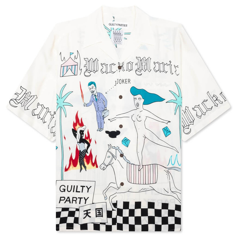 HAWAIIAN S/S SHIRT TYPE-8 - WHITE 1