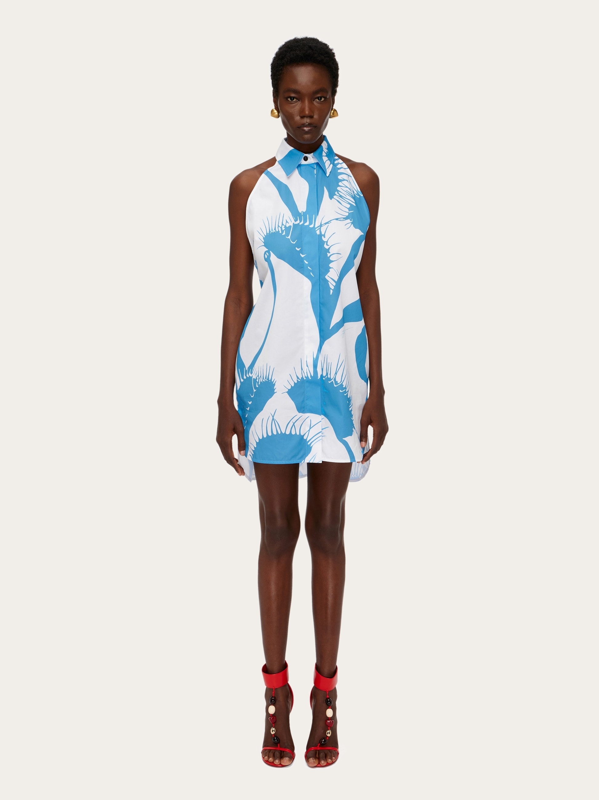 Venus print mini dress - 6