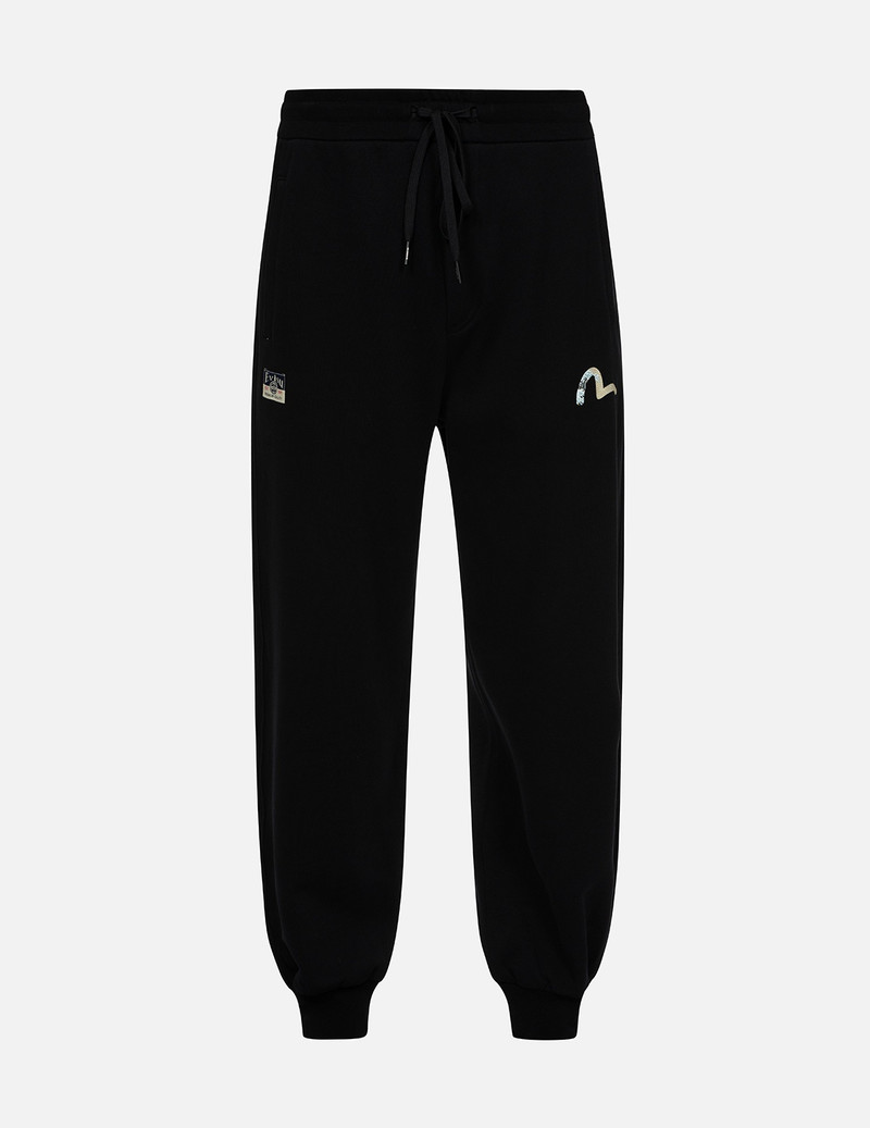 KAMON AND THE GREAT WAVE DAICOCK PRINT RELAX FIT SWEATPANTS 1