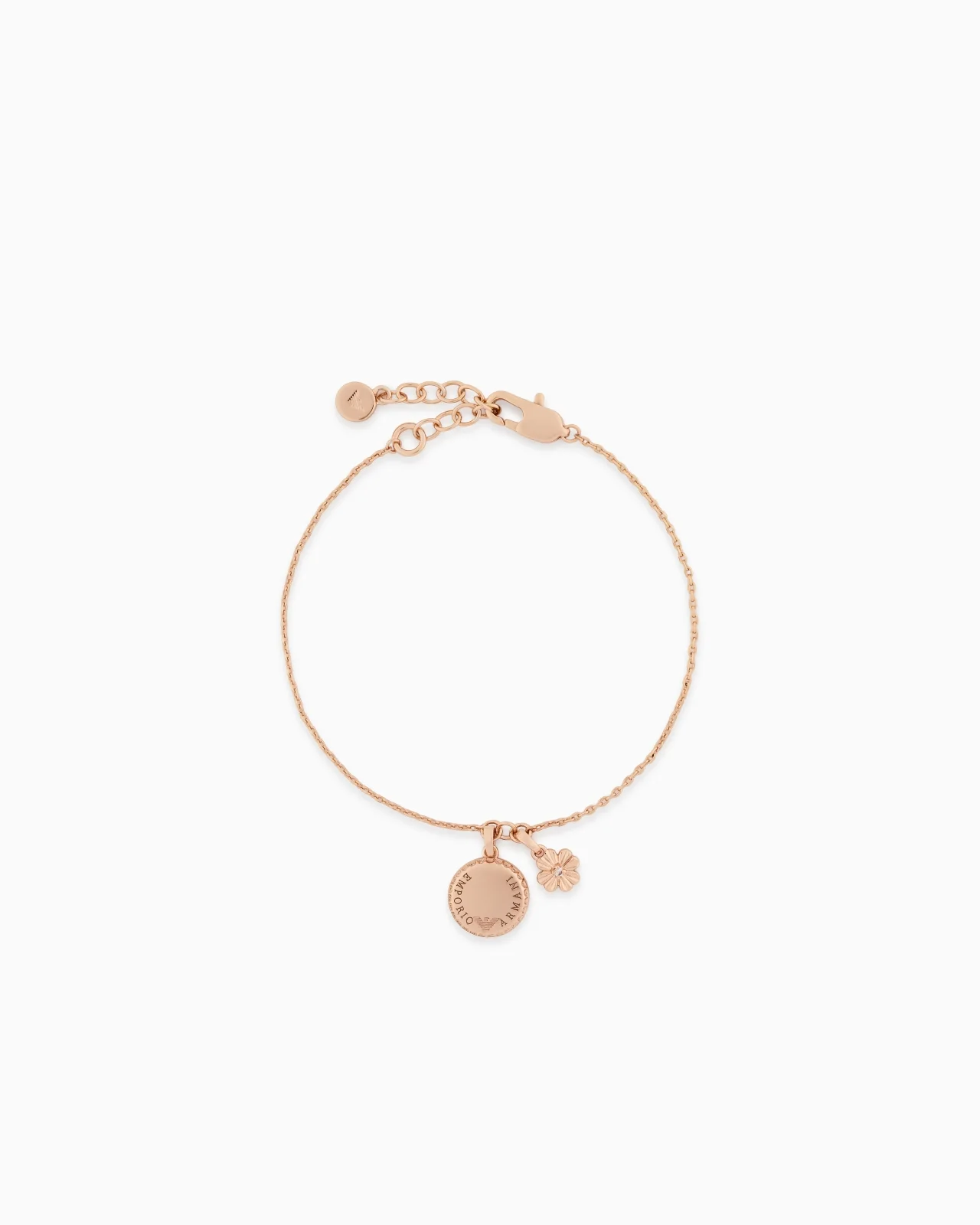 ROSE GOLD-TONE BRASS PENDANT BRACELET - 1